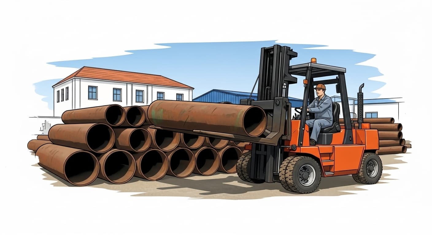 Primip stovarište ilustracija